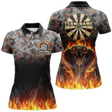 Maxcorners Personalized Camouflage Striking Snake Dart Shirts Custom 3D Fire Flame Dart Jerseys