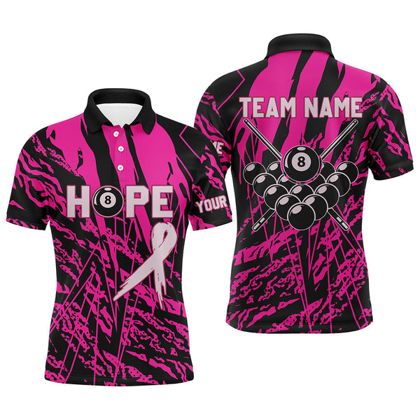 Maxcorners Breast Cancer Awareness Pink 8 Ball Pool Pink Jerseys For Pooler