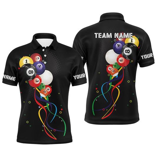 Maxcorners Funny Billiard Bubbles Personalized Name Unisex Shirt