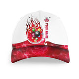 Maxcorners Billiard Balls Fire Personalized Name 3D Cap