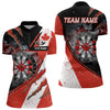 Maxcorners Personalized Canada Flag Dartboard Smoke Dart Shirts For Men And Women, Pride Patriotic Dart Team Jerseys