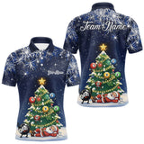 Maxcorners Funny Santa Christmas Billiard Balls Pine Tree Pool Shirt For Men Custom Xmas Billiard Gifts TU1011