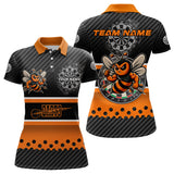 Maxcorners Black Orange Darts Bee Custom Name Darts Shirts For Men, Funny Darts Apparel, Best Darts Gifts