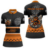 Maxcorners Black Orange Darts Bee Custom Name Darts Shirts For Men, Funny Darts Apparel, Best Darts Gifts