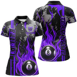 Maxcorners Personalized Flame 8 Ball Billiard Shirts Best Billiard Team Shirts, Pool Jerseys | Purrple