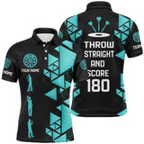 Maxcorners Darts Throw Straight And Score 180 Funny Dart Shirts For Men Custom Dart Saying Shirts Dart Jerseys