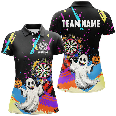 Maxcorners Colorful Dartboard Funny Ghost Custom Halloween Darts Jersey Customized Name, Team Anme 3D Shirt