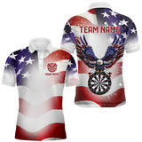 Maxcorners American Flag Eagle Darts Jersey Customized Name, Team Anme 3D Shirt