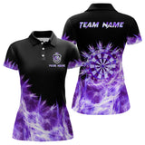 Maxcorners Icy Purple Light Darts Jersey Customized Name, Team Name 3D Shirt Unisex