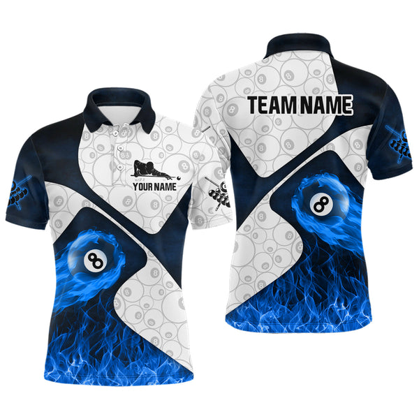 Maxcorners 8 Ball Pool Pattern Billiard Jersey Customized Name, Team Name 3D Shirt Unisex