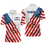 Maxcorners American Flag Eagle 8 Ball Billiard Shirts For Men Custom Pride Patriotic Team Billiard Jerseys