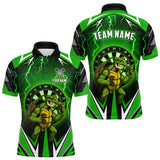 Maxcorners Personalized Funny Turtle Darts Shirt For Men Custom Thunder Lightning Green Darts Team Jerseys MT2108
