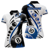 Maxcorners Personalized Billiard 8 Ball & 10 Ball Pool Billiard Shirts For Men Custom Billiard Team Jerseys