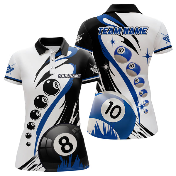 Maxcorners Personalized Billiard 8 Ball & 10 Ball Pool Billiard Shirts For Men Custom Billiard Team Jerseys