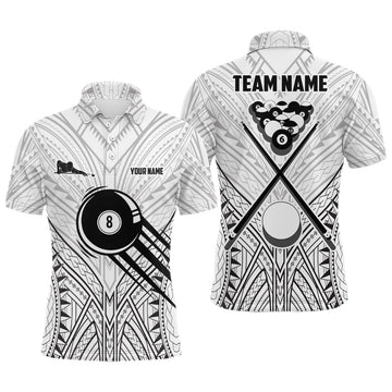 Maxcorners Tribal Pattern Billiard Personalized Name Unisex Shirt