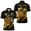 Maxcorners Yellow 9 Ball Pool Billiard Shark Polo & Quarter Zip For Men Custom Team League Billiard Jerseys LM2707