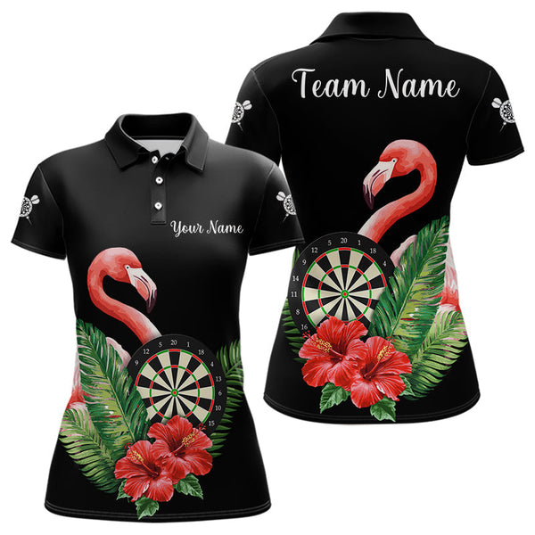 Maxcorners Personalized Tropical Flamingo Darts Shirt For Men, Funny Darts Jerseys Custom Darts Gifts LM0607