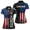 Maxcorners Grunge Retro US Flag Custom Dart Shirt With Pocket For Men Team Dart Jerseys LM263