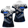 Maxcorners Personalized Dinosaur 8 Ball Billiard Shirt For Men Custom Billiard Team Shirts, Pool Jersey |Blue MT0609