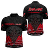 Maxcorners Barbed Wire & Grunge Dartboard Red Darts Shirt For Men - Custom Name For Players MT2306