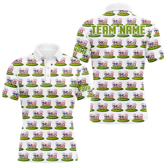 America 250Th Anniversary Mens Golf Polo Shirt Patriotic USA Golf Shirts, Golf Gift LM1203