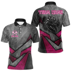 Maxcorners Aggressive Dog Dartboard Pink Darts Shirt For Men - Custom Name For Players TU2606