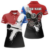Maxcorners Personalized US Flag Eagle Custom Patriotic Dart Shirts For Men, Custom Dart Jerseys LM233