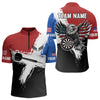Maxcorners Personalized US Flag Eagle Custom Patriotic Dart Shirts For Men, Custom Dart Jerseys LM233