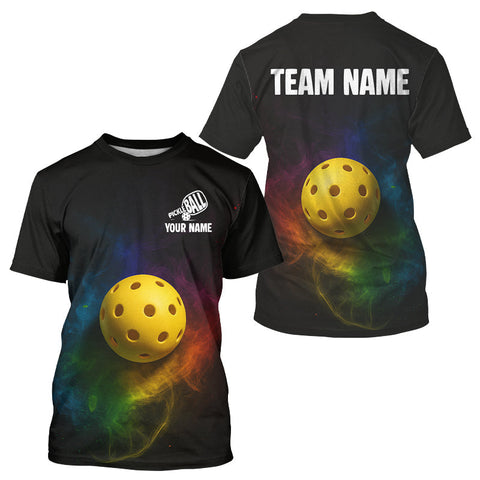 Maxcorners Custom Funny Pickleball T-Shirt For Men Colorful Pickleball, Outfit Pickleball Lovers MT2108