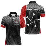 Maxcorners White Dart Arrow Custom Hexagon Dart Shirts For Men, Dart Team Jerseys