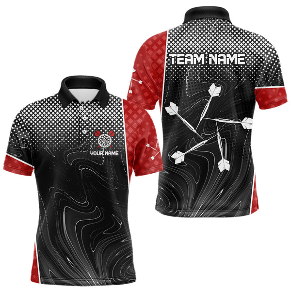Maxcorners White Dart Arrow Custom Hexagon Dart Shirts For Men, Dart Team Jerseys