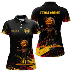 Maxcorners Pumpkins Head Custom Halloween Funny Dart Shirts For Men, Dart Jerseys