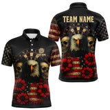 Maxcorners Personalized Eagle Darts Shirt - American Flag Patriotic Archery Jerseys For Men LM2408