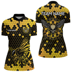 Maxcorners Honeycomb Pattern Bees Skull Dartboards Dart Shirts For Men, Custom Dart Jerseys