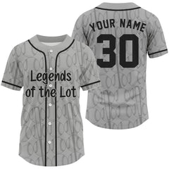 Maxcorners Legend Of The Lot Men's Retro Baseball Jersey Custom Shirt For Baseball Fans  LM2608