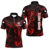 Maxcorners Grunge Style Dart Arrows Custom Red Dart Shirt For Men, Dart Team Jerseys