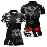 Maxcorners Dark Lion Dartboard Men's Darts Polo Shirt - Custom Name For Players  LM1307
