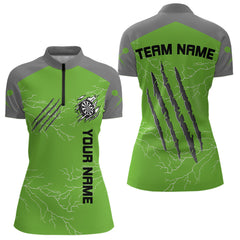 Maxcorners Grey Scratches & White Thunders Men's Darts Shirt - Custom Name For Dart Players MT1006