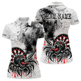 Maxcorners Personalized Dripping Black And Red Spider Dart Shirts For Men, Custom Dart Jerseys LM233