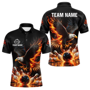 Maxcorners Cosmic Neon Bowling Polo 1/4-Zip Shirt For Men Custom Pink Glowing Butterfly Bowling Jersey Team Uniform LM2709