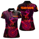 Maxcorners Purple Neon Eagle Dartboard Custom Darts Polo Shirt For Men - Darts Team Jersey LM1307