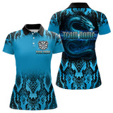Maxcorners Lightning Navy Cobra & Snake-Skin Darts Shirt For Men - Custom Dart Player Jerse LM2206