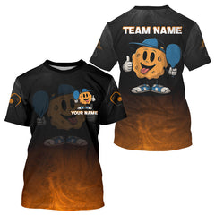 Maxcorners Pickle Mascot Plays Pickleball Custom Funny Pickleball T-Shirt For Men, Pickleball Team MT0708