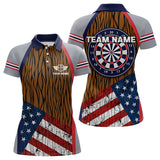 Maxcorners US Flag Dartboard Grunge Patriotic Darts Shirt For Men - Custom Dart Player Jersey LM2206