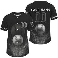 Maxcorners Baseball Jersey For Men Personalized Silver Baseball Shirt, Youth Baseball Jerseys LM2608