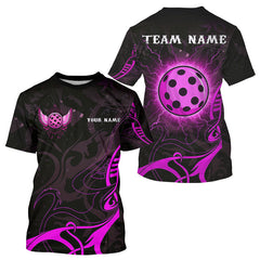 Maxcorners Perspnalized Pink Pickleball T-Shirt Custom Pickleball Jersey For Men & Lovers LM2608