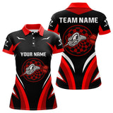 Maxcorners Red Darts Arrow & Dartboard Funny Darts Shirt For Men - Custom Team & Player Name LM1625