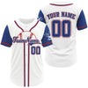 Maxcorners Custom Red And Blue Baseball Jersey For Men Personalized Youth Baseball Shirt For Gifts LM1809