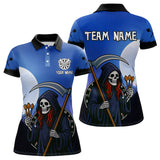 Maxcorners The Reaper Darts Gothic Style Men's Darts Team Shirt - Custom Name For Players LM2206