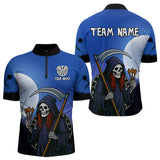 Maxcorners The Reaper Darts Gothic Style Men's Darts Team Shirt - Custom Name For Players LM2206